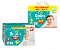 Aldi Süd  Pampers Dreier-Pack Baby Dry Windeln oder Pants