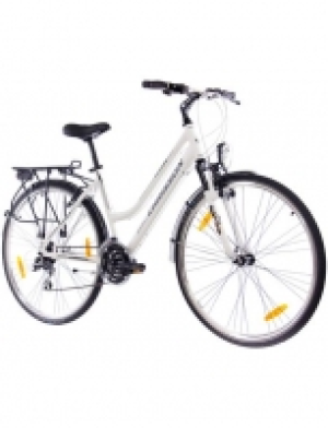 Trekkingrad Damen »INTOURI LADY weiß matt«, 28 Zoll, 24 Gang, V-Bremse