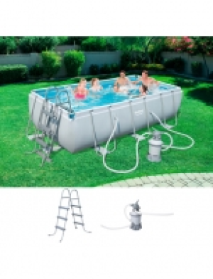 Hagebau  Set: Framepool »Power Steel«, 3-tlg., BxLxH: 201x404x100 cm