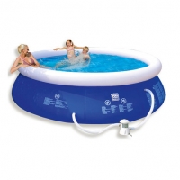 Roller  Pool QUICK UP - blau-weiß - mit Pumpe - Ø 300 cm