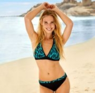 NKD  Damen-Bikini-Slip mit gemustertem Kontrastbund