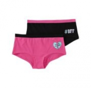 Mädchen-Panty mit Kontrast-Bund, 2er Pack 3.49 €