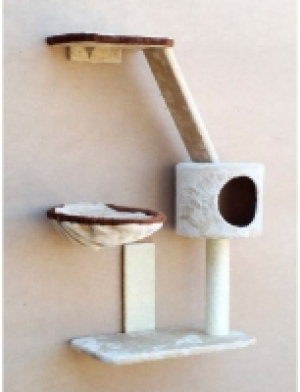 Katzen-Kletterwand »Xena«, B/L/H: 65/35/100 cm, beige