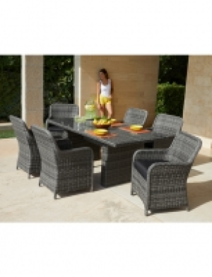 Gartenmöbelset »Florenz«, 13-tlg., 6 Sessel, Tisch 200x100 cm, Polyrat