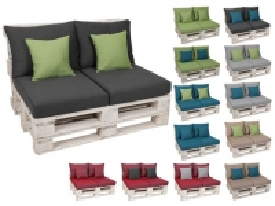 GO-DE Textil Loungemöbel Paletten-Kissen Lounge Kissen 2-teilig wasser 79.99 €