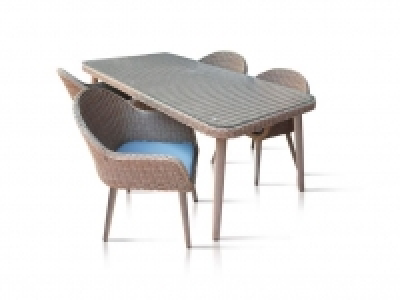 FLORABEST Geflecht-Gartenmöbelset, 5-teilig 399.00 €