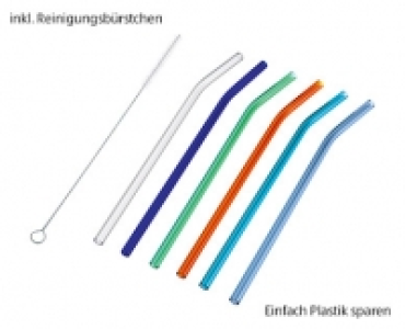 Aldi Süd  CROFTON®Wiederverwendbare Trinkhalme aus Glas