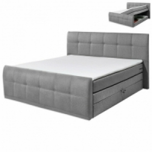 Boxspringbett - grau - Taschenfederkern - H2 - 180x200 cm 1,199.00 €