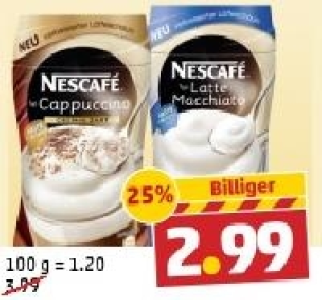 Cappuccino oder Latte Macchiato 2.99 €