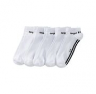 Herren-Sneaker-Socken mit Kontrast-Streifen, 5er Pack 4.99 €