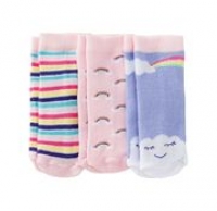 NKD  Baby-Mädchen-Sneaker-Socken mit Streifen, 3er Pack