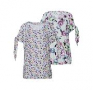 Damen-T-Shirt mit eleganten Bindebändern 7.99 €