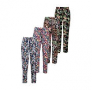 NKD  Damen-Stoffhose mit exotischem Muster