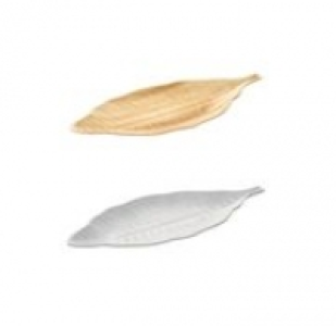 Holzplatte in Blatt-Form, ca. 49x22x2,7cm 7.99 €