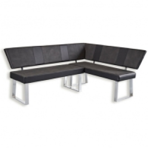 Eckbank - schwarz-grau - 187x141 cm 399.99 €