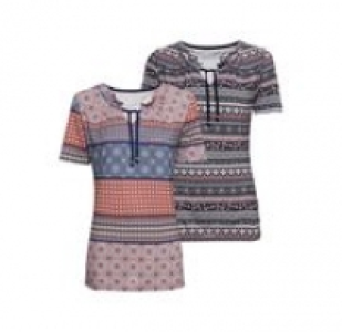 Damen-T-Shirt mit Bindebändern 3.99 €