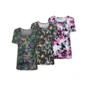 Damen-T-Shirt mit Schmucksteinchen 3.99 €