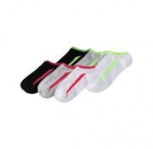 Unisex Sneaker-Socken mit Kontrast-Streifen, 3er Pack 1.99 €