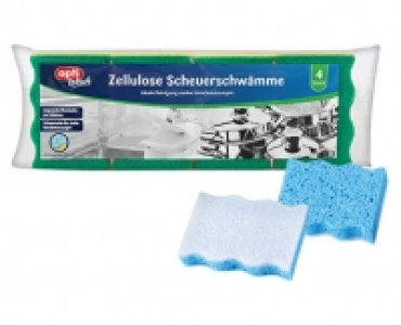 Aldi Süd  optiWisch 4 Zellulose Scheuerschwämme