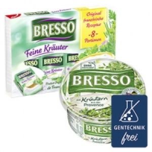 Bresso Frischkäse 60 % Fett i. Tr./18 % Fett absolut, versch. Sorten,  100.00 €