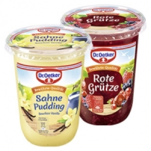 Dr. Oetker Sahnepudding oder Grütze versch. Sorten, jeder 500-g-Becher 1,000.00 €