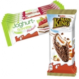 Kinder Maxi King 3 x 35 g = 105 g oder Joghurt-Schnitte 5 x 28 g = 140 100.00 €