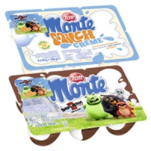 Zott Monte Milch-Dessert + Schoko oder Milch Creme jede 6 x 55 g = 330 1,000.00 €