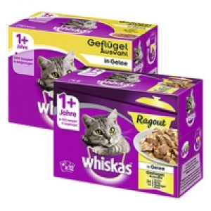 Whiskas Katzen-Nassnahrung versch. Sorten, jede 12 x 100 g = 1200-g/12 1,000.00 €