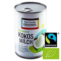 Real  Fairtrade Original Bio Kokosmilch jede 400-g-Dose