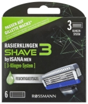 Rossmann Isana Men Shave 3 Rasierklingen