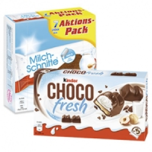 Milchschnitte 7 x 28 = 196 g oder Kinder Choco fresh 5 x 20,5 = 102,5  100.00 €