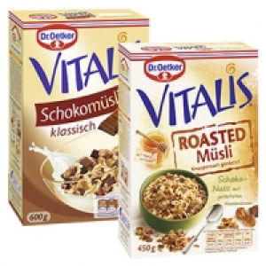 Dr. Oetker Vitalis Schokomüsli klassisch oder Roasted Müsli Schoko-Nus 1,000.00 €