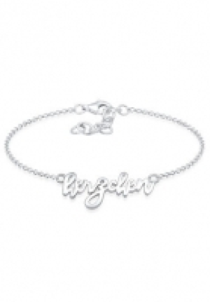 Elli Armband Herzchen Wording Oktoberfest Wiesn 925 Silber, Silber