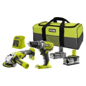 Bauhaus  Ryobi ONE+ Maschinen-Set R18DDAG-2425