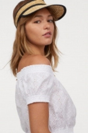  Schulterfreie Baumwollbluse 9.99 €