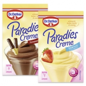 Dr. Oetker Paradies-Creme Vanille oder Schokolade jede 60/74-g-Packung 100.00 €