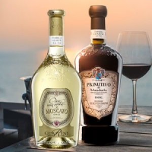 Real  Italien Luigi Guarini Primitivo Di Manduria, Prinot Grigio oder Moscat