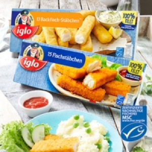iglo Fischstäbchen oder Backfisch-Stäbchen gefroren, jede 450/364-g-P 1,000.00 €