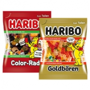 Haribo Fruchtgummi oder Lakritz versch. Sorten, jeder 160/175/200-g-Be 100.00 €