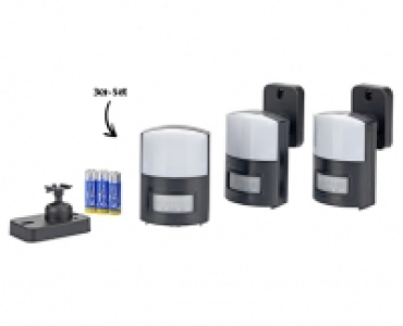 casalux LED-Leuchten mit Bewegungsmelder, 3er-Set 9.99 €