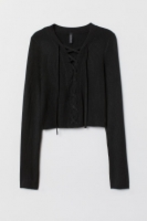  Kurzer Pullover mit Schnürung 8.99 €