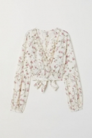  Wickelbluse mit V-Ausschnitt 11.99 €