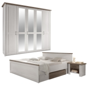 4-teiliges Schlafzimmer-Set - Pinie-weiß - Trüffel 849.98 €