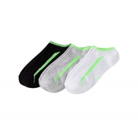NKD  Unisex Sneaker-Socken mit Kontrast-Streifen, 3er Pack