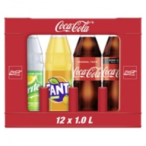 Coca-Cola, Fanta oder Sprite (koffeinhaltig), versch. Sorten, 12 x 1 L