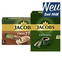 Real  Jacobs Löslicher Kaffee 3 in 1, 2 in 1, Krönung Sticks oder Espresso v