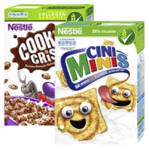 Nestlé Cerealien Cini Minis oder Cookie Crisp jede 375-g-Packung und w