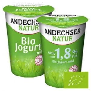 Andechser Natur Bio-Jogurt, mild 0,1/1,8/3,8 % Fett, jeder 500-g-Beche 1,000.00 €
