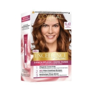 Rossmann Loréal Paris Excellence Pflege-Coloration Creme 6.41 Helles Caramel-Braun