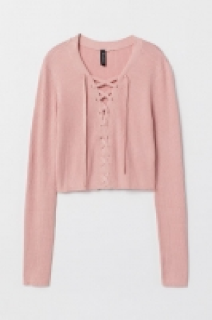  Kurzer Pullover mit Schnürung 6.99 €